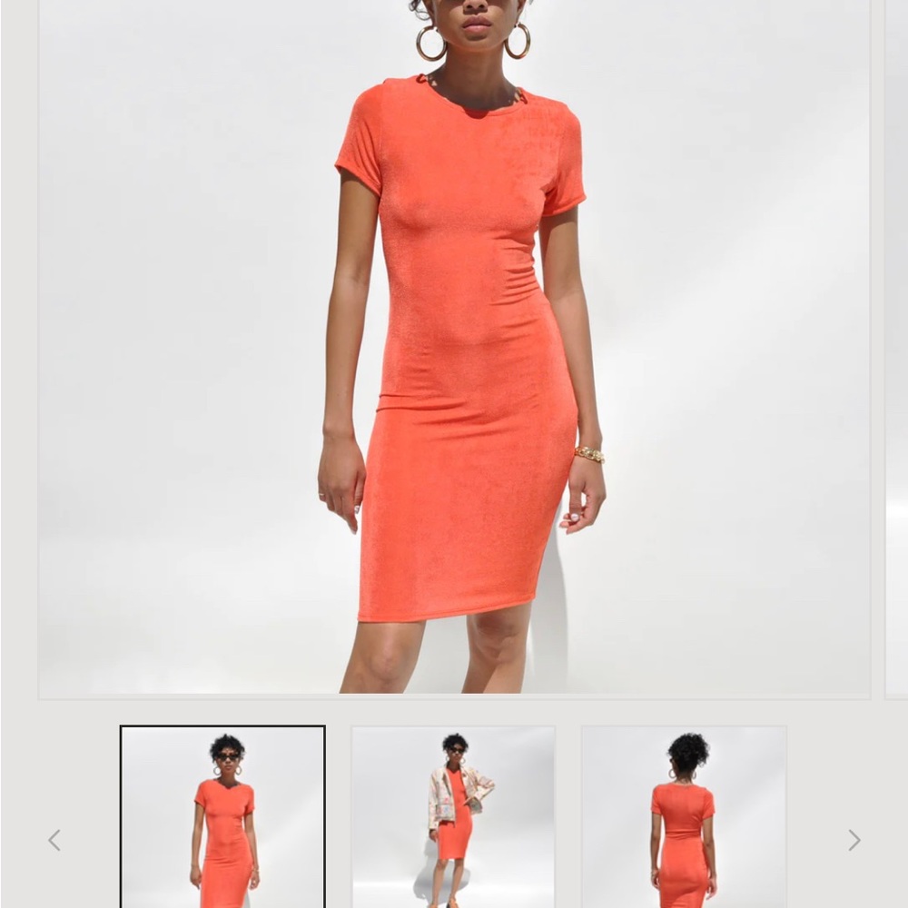 Magia shiny orange dress